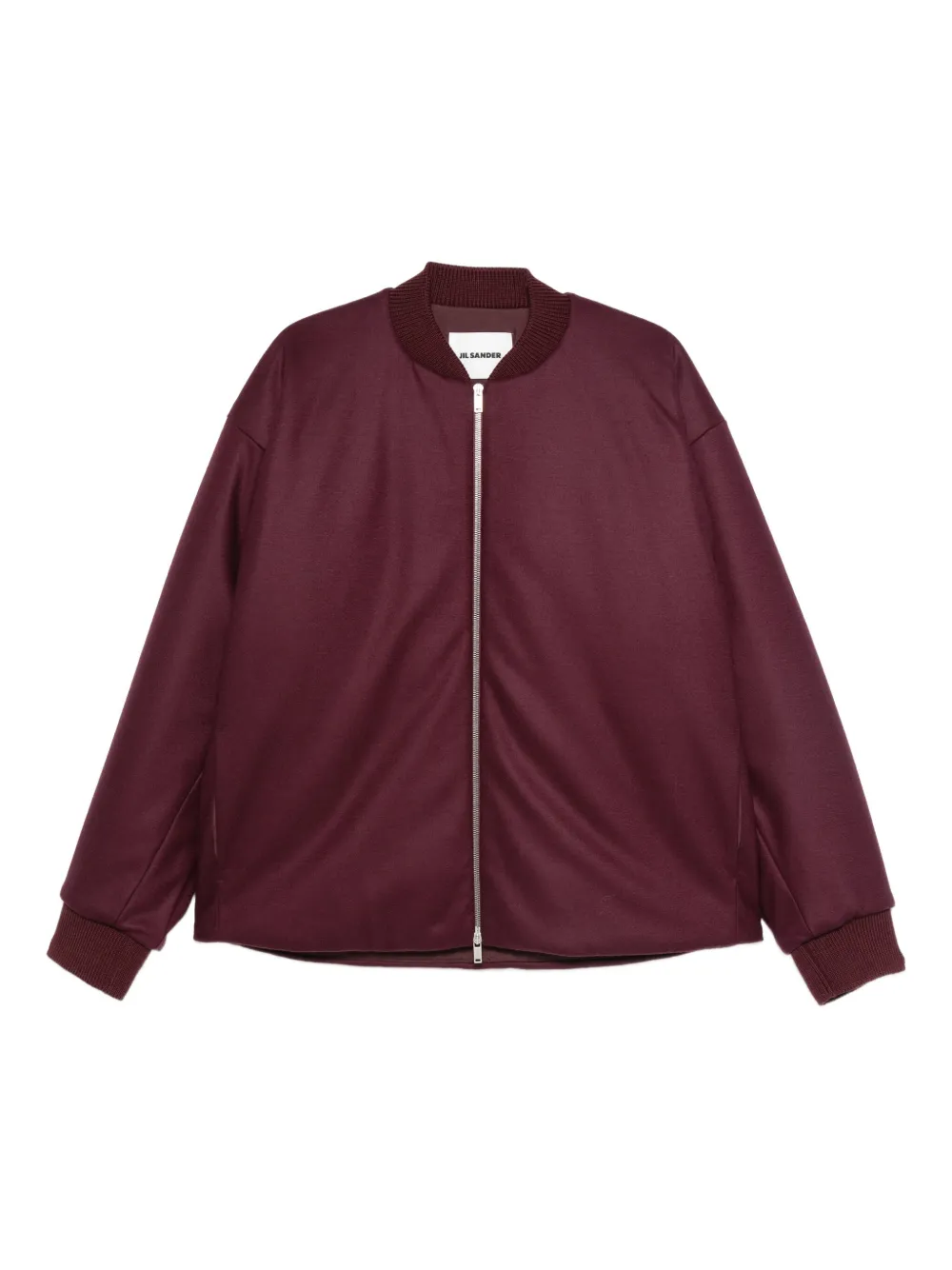 Jil Sander ジップアップ ボンバージャケット - レッド Jil Sander ジップアップ ボンバージャケット - レッド
