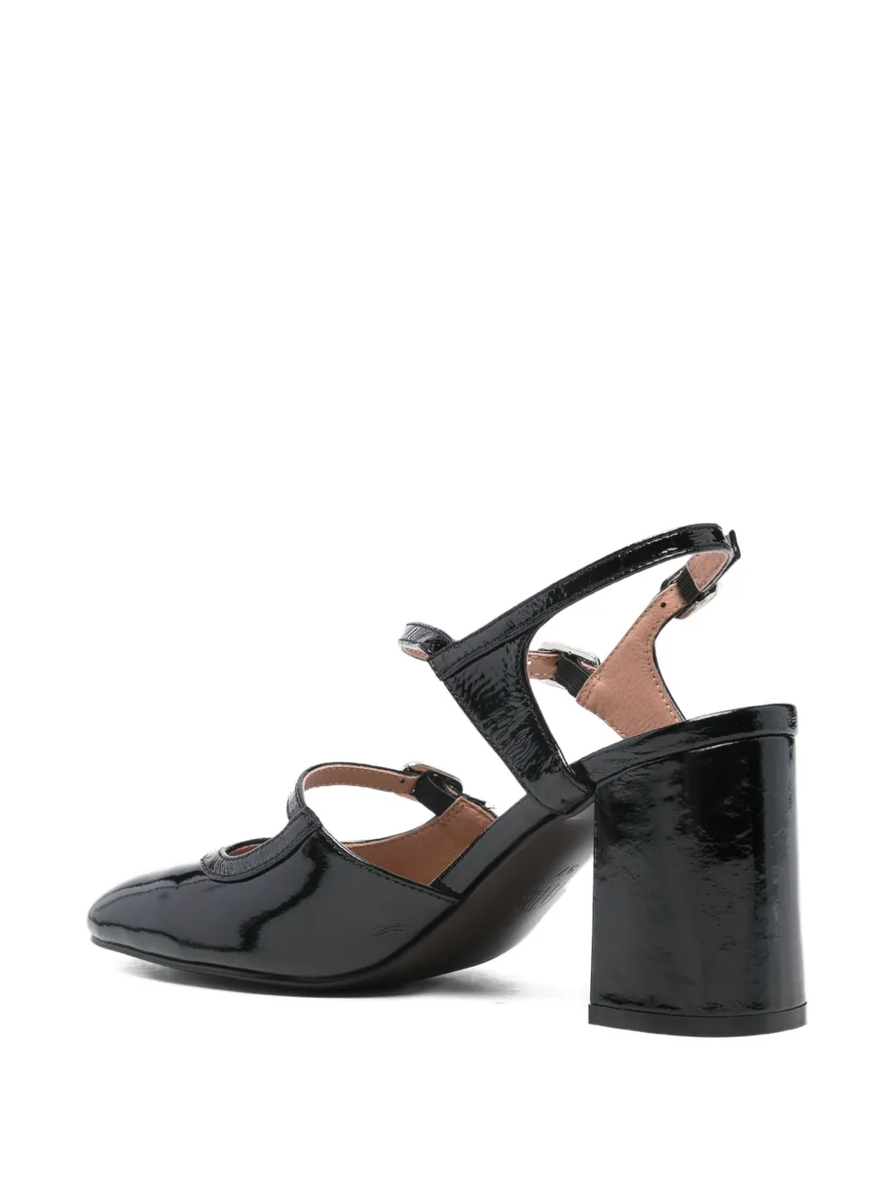 Bibi Lou Pumps met leren hak Zwart