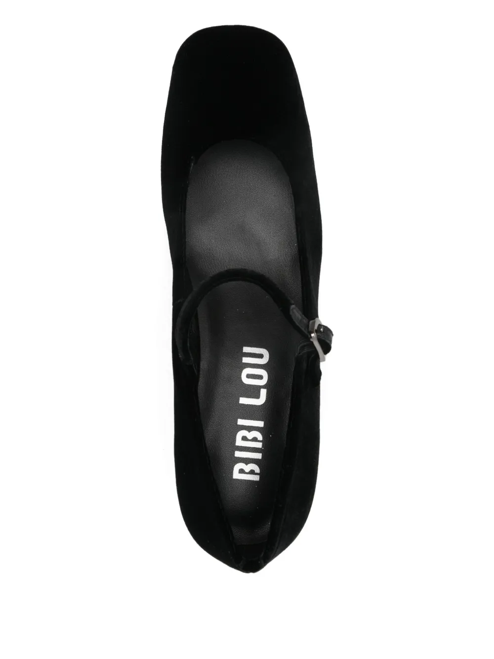 Bibi Lou 55 mm leren pumps met hak Zwart