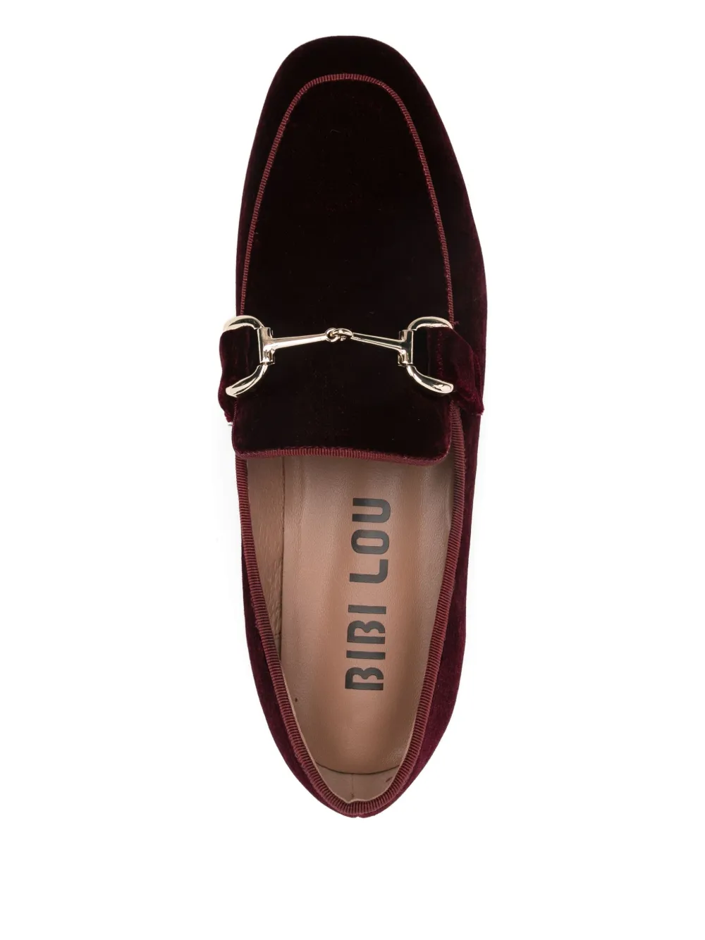 Bibi Lou velvet loafers Red