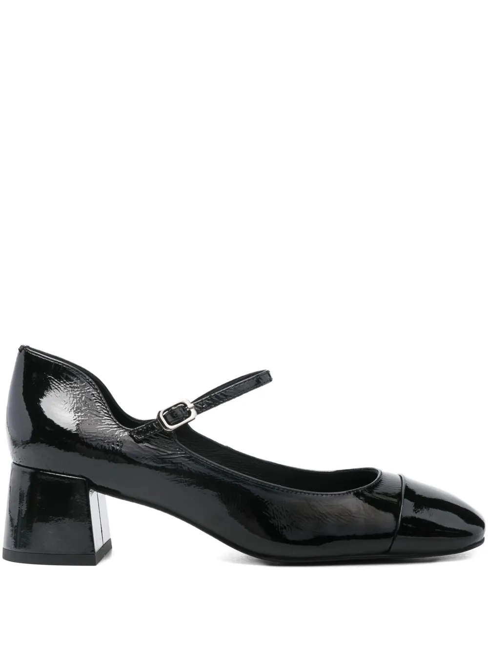 Bibi Lou 50mm leather heeled pumps Black