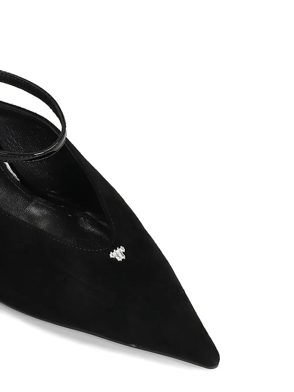 Lola Cruz 95 mm Yuna pumps met puntige neus Zwart