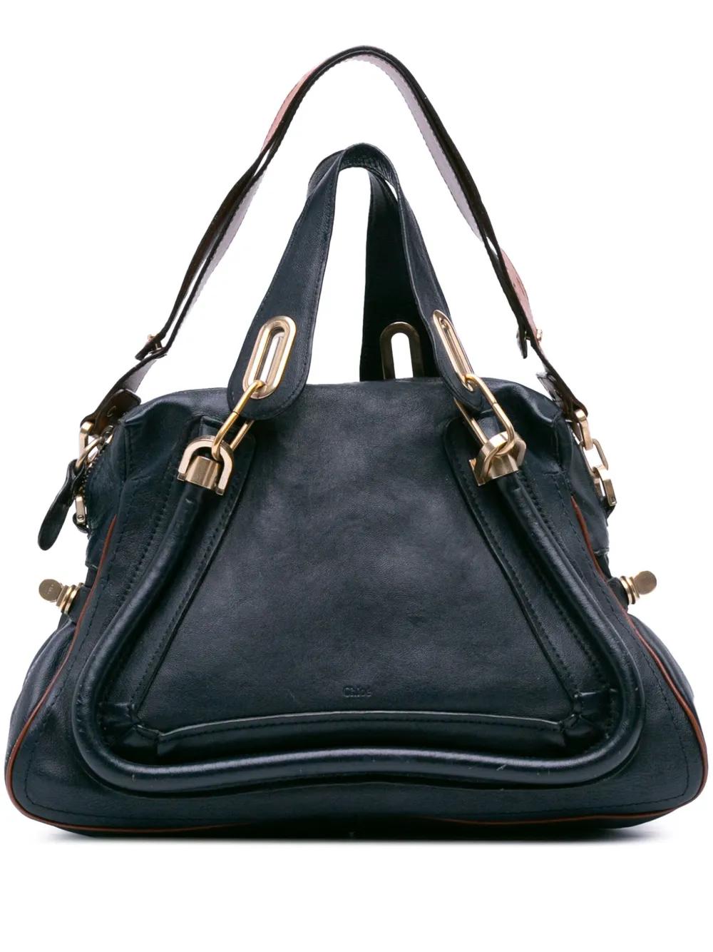 Chloé Pre-Owned 2012 Medium Leather Paraty satchel - ブルー Chloé Pre-Owned 2012 Medium Leather Paraty satchel - ブルー