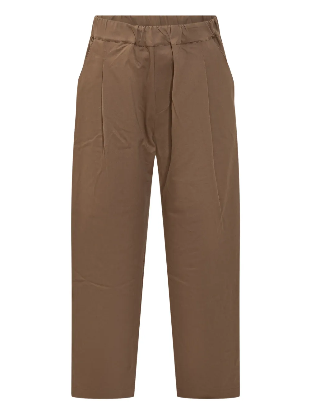 A Paper Kid pleated elasticated-waist trousers | Brown | Image 1