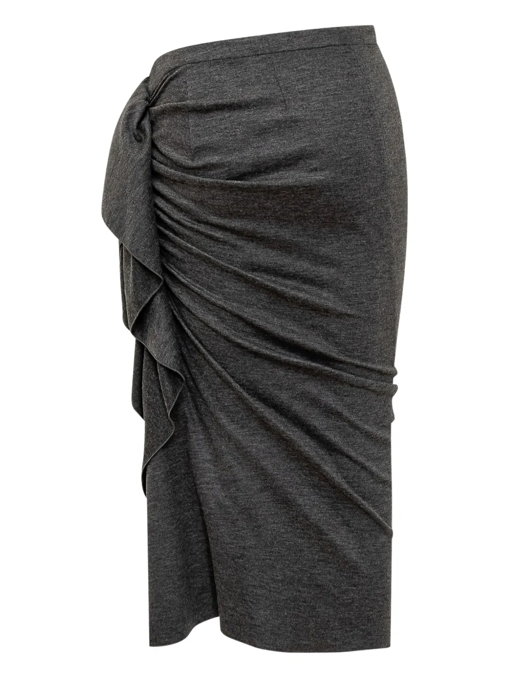 Fabiana Filippi Gonne ruffled skirt - Grijs