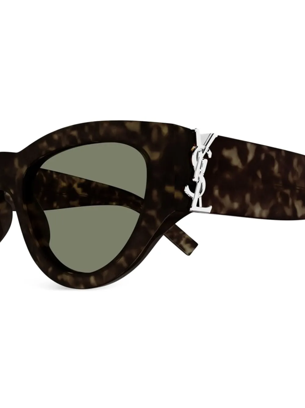Saint Laurent Eyewear Zonnebril met cat-eye montuur Bruin