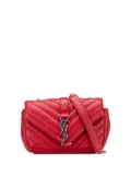 Saint Laurent Pre-Owned 2015 Baby Sheepskin Chevron Classic Monogram Chain Bag crossbody bag - Red