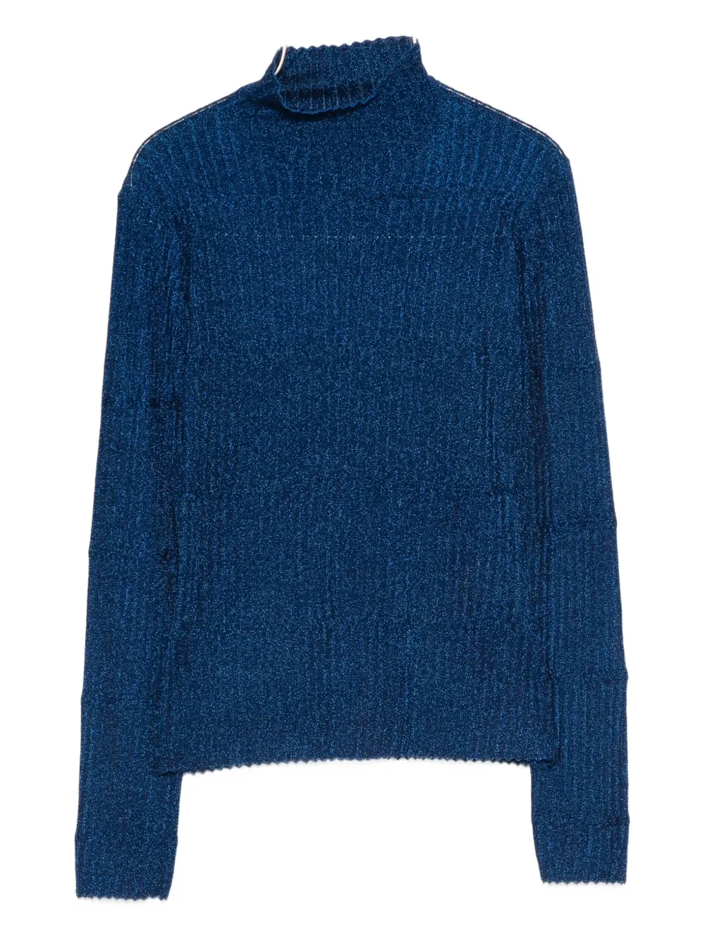 Emporio Armani turtleneck ribbed sweater | Blue | Image 1