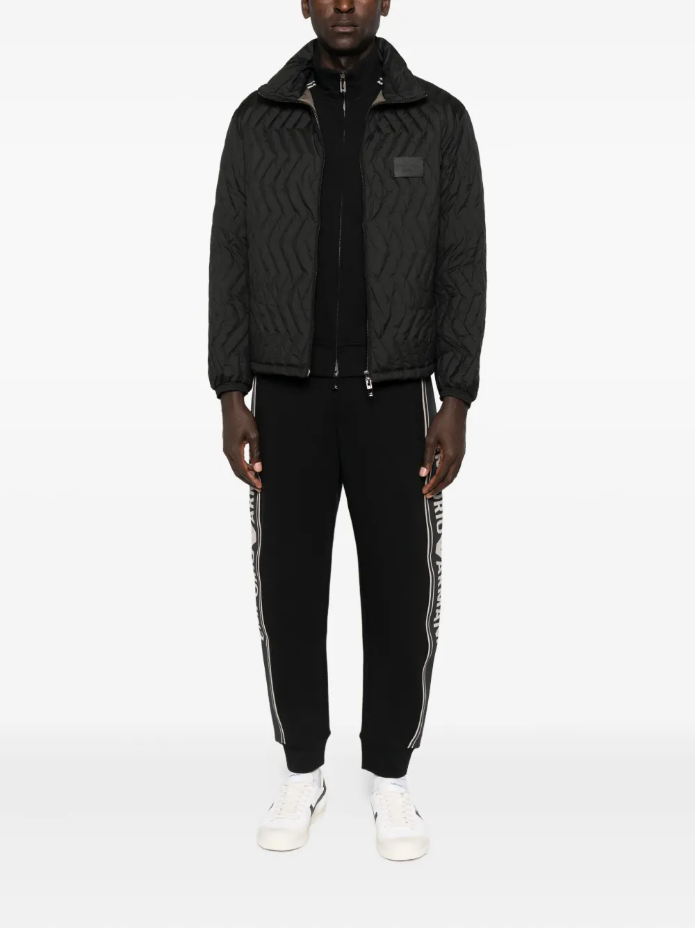 Emporio Armani quilted-chevron jacket | Down Jackets | Image 2