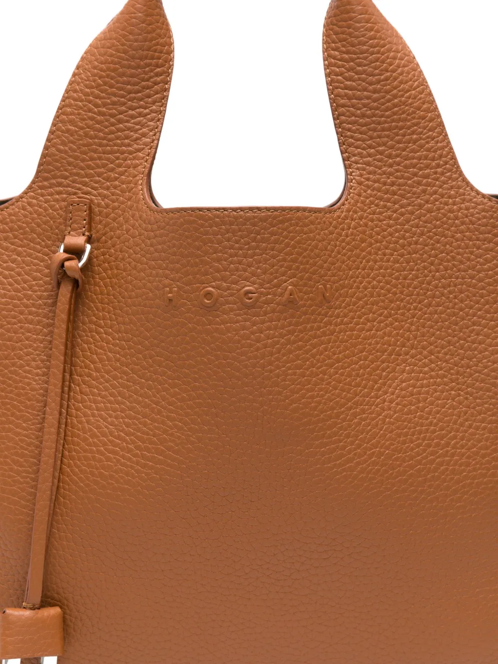 Hogan Shopper met logo-reliëf Bruin