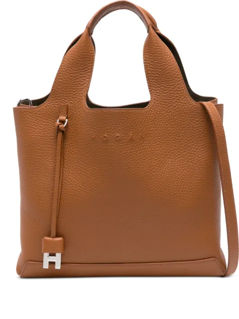 Hogan tote con logo en relieve