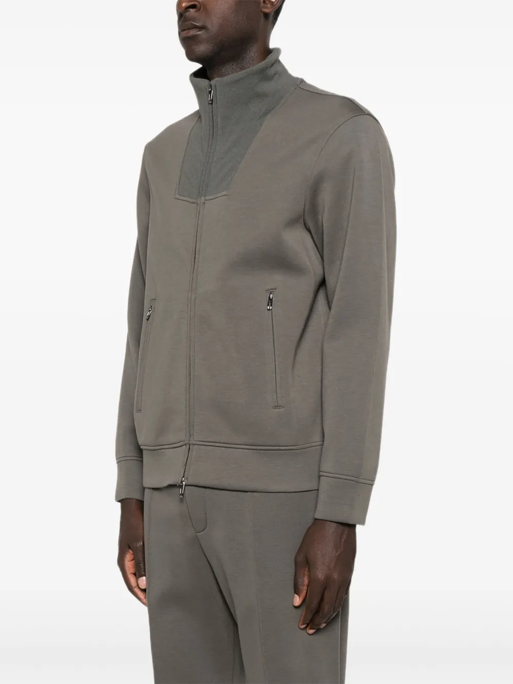 Emporio Armani Trui met vlakken en rits Grijs