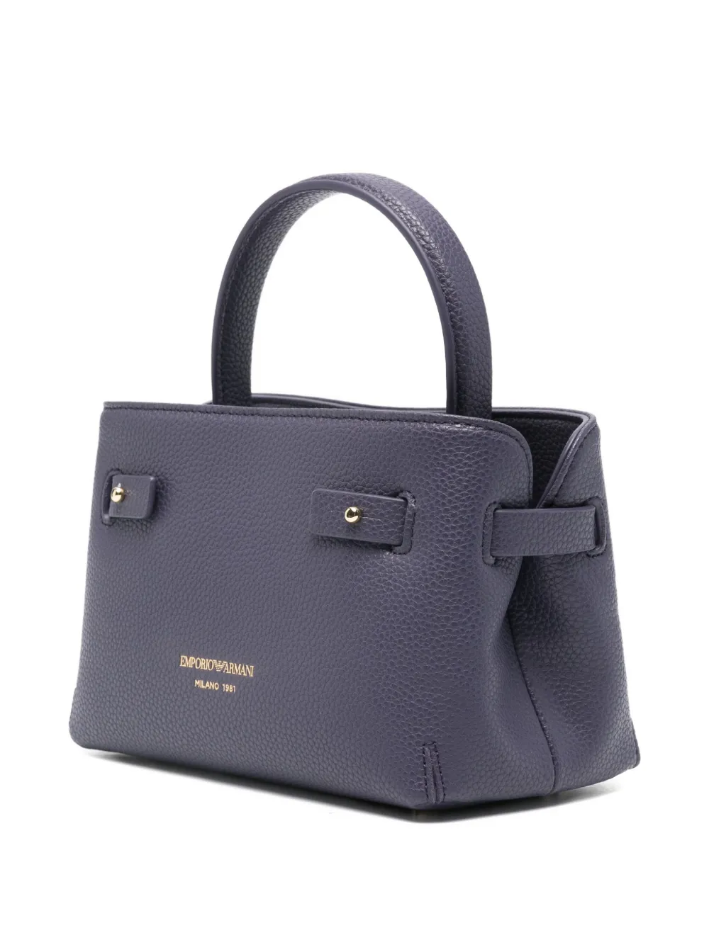 Emporio Armani Shopper met geknoopt detail en handvat Blauw