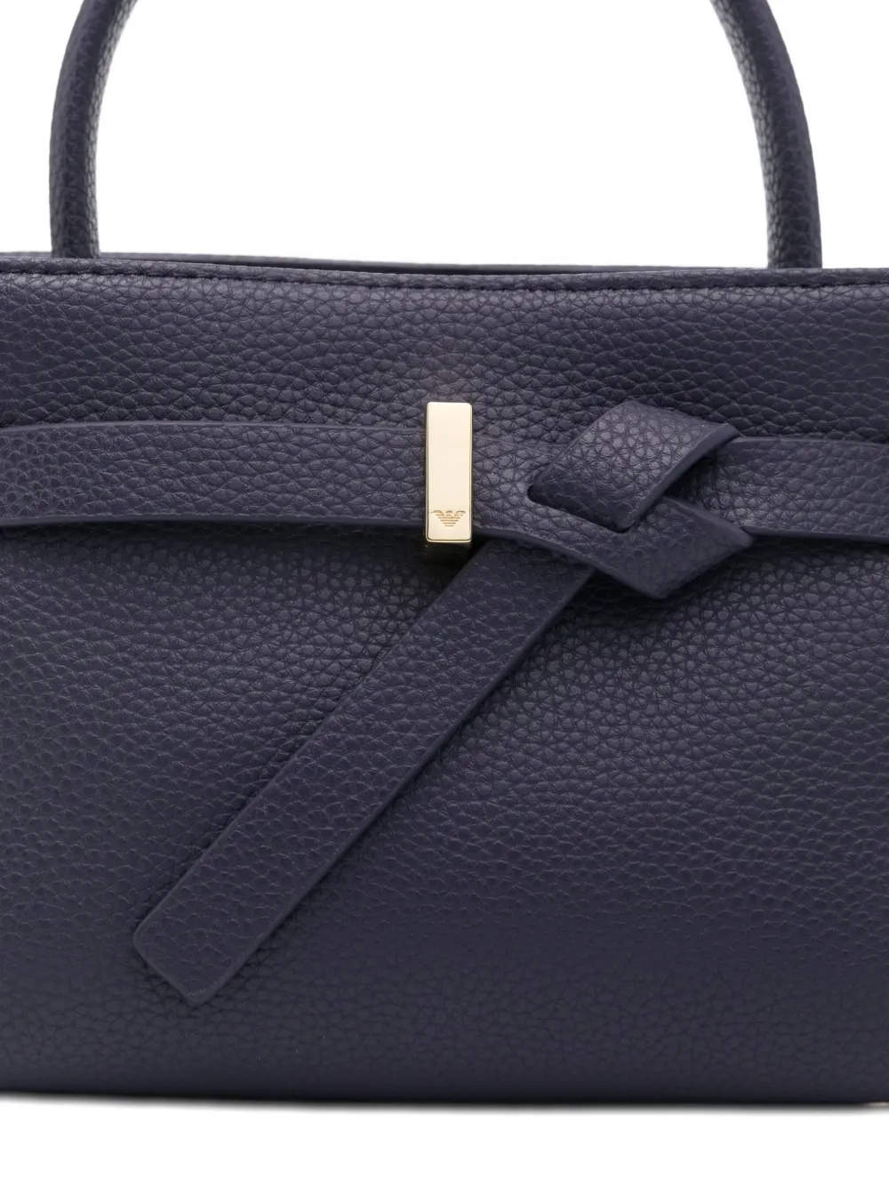 Emporio Armani Shopper met geknoopt detail en handvat Blauw