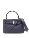 Emporio Armani knotted-detail top-handle tote bag - Blue