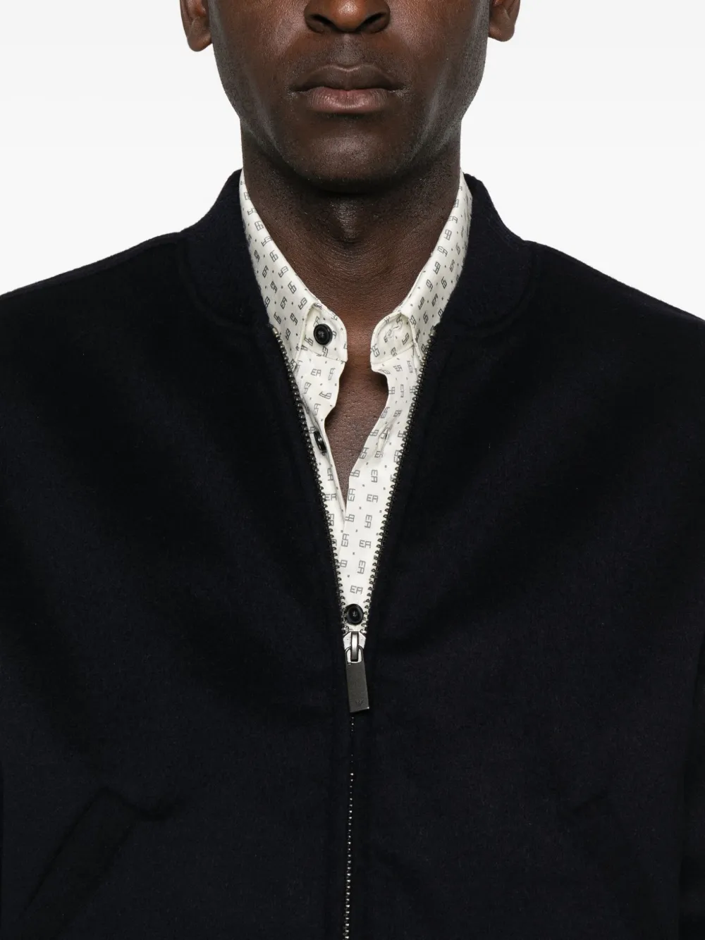 Emporio Armani Bomberjack met rits Blauw