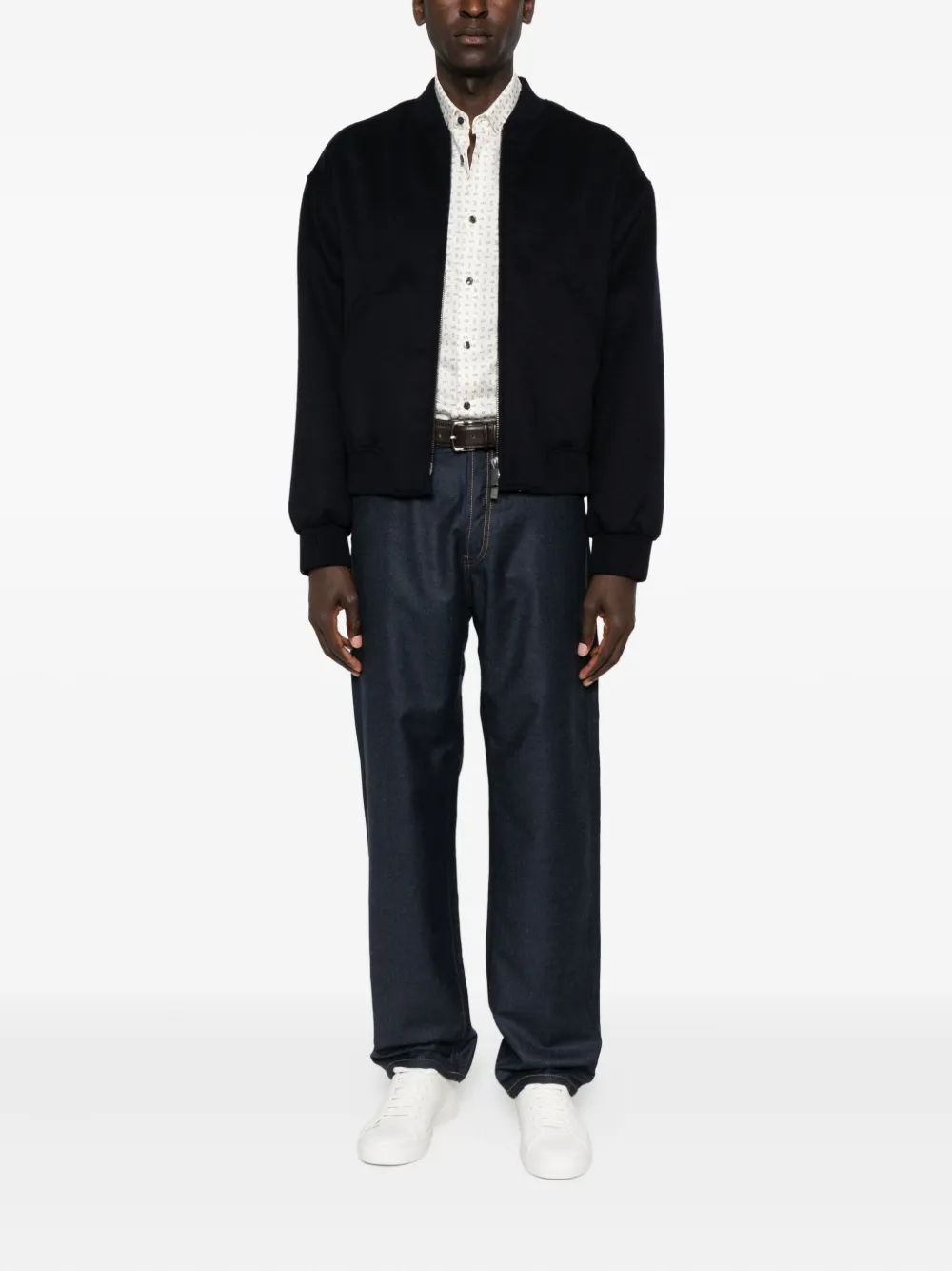Emporio Armani zip-front bomber jacket | Bomber Jackets | Image 2