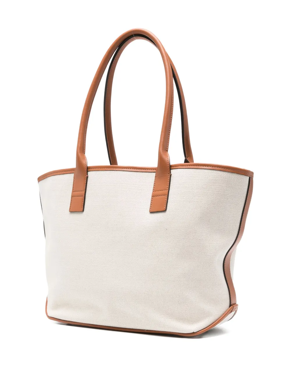Hogan Small Script Embossed-logo Tote Bag In Neutral