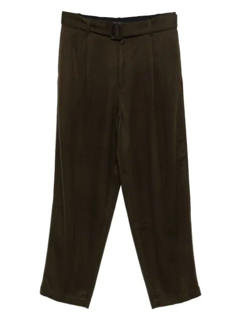 Emporio Armani belted pleated trousers