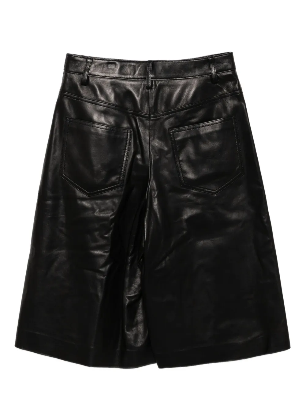 Juun.J leather shorts | Knee-Length Shorts | Image 2