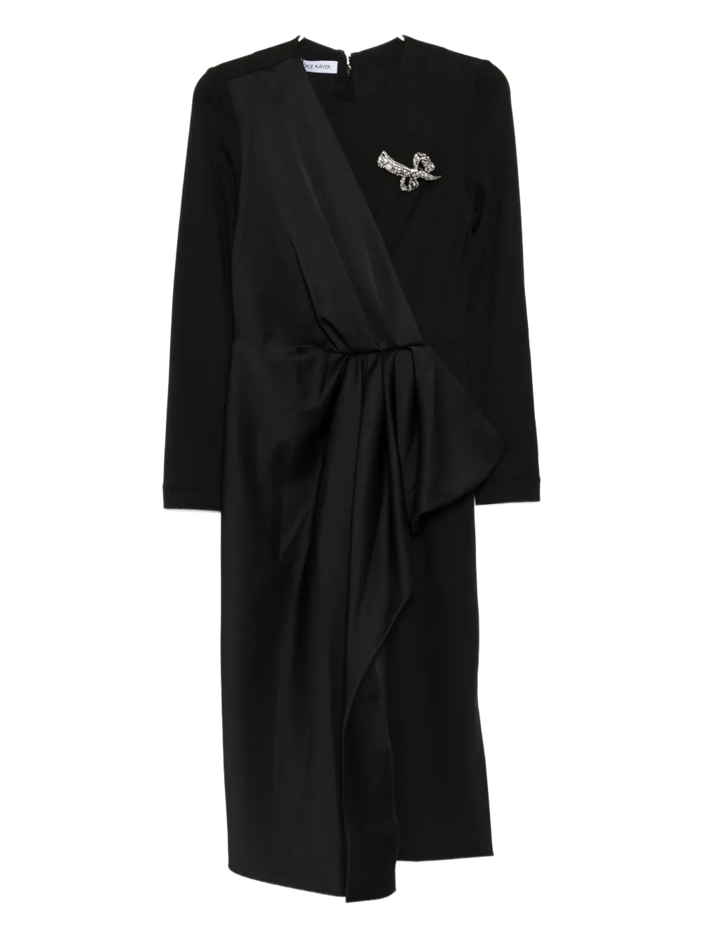 Dice Kayek Crystal-embellished Dress In Black