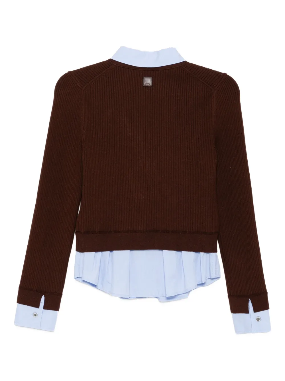 Juun.J Top met logopatch - Bruin
