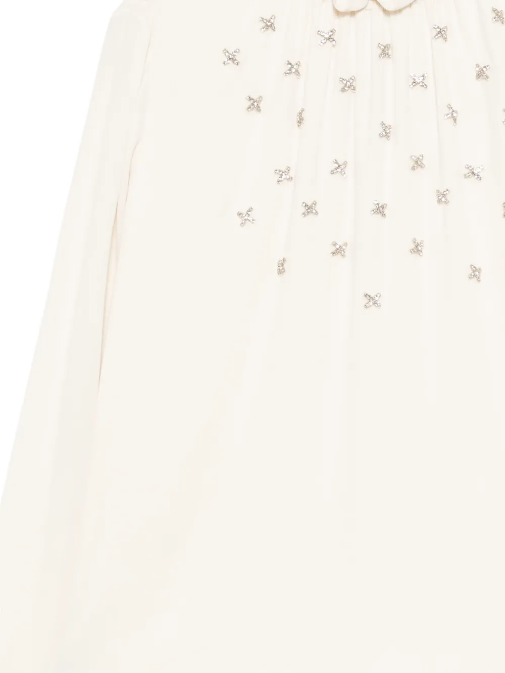 Dice Kayek Crystal Embellishment Blouse In White