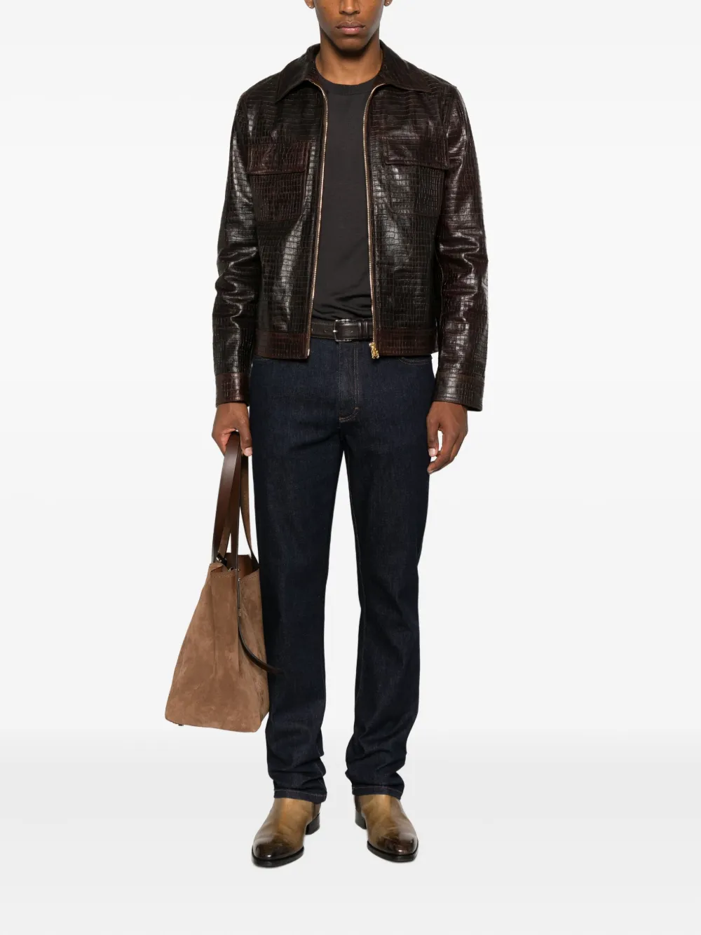 TOM FORD Trui met hoge hals - Grijs