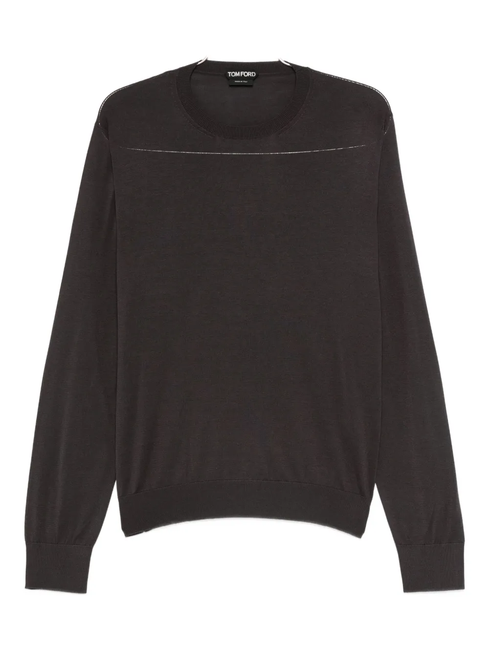 TOM FORD crew-neck long-sleeve sweater - Grigio