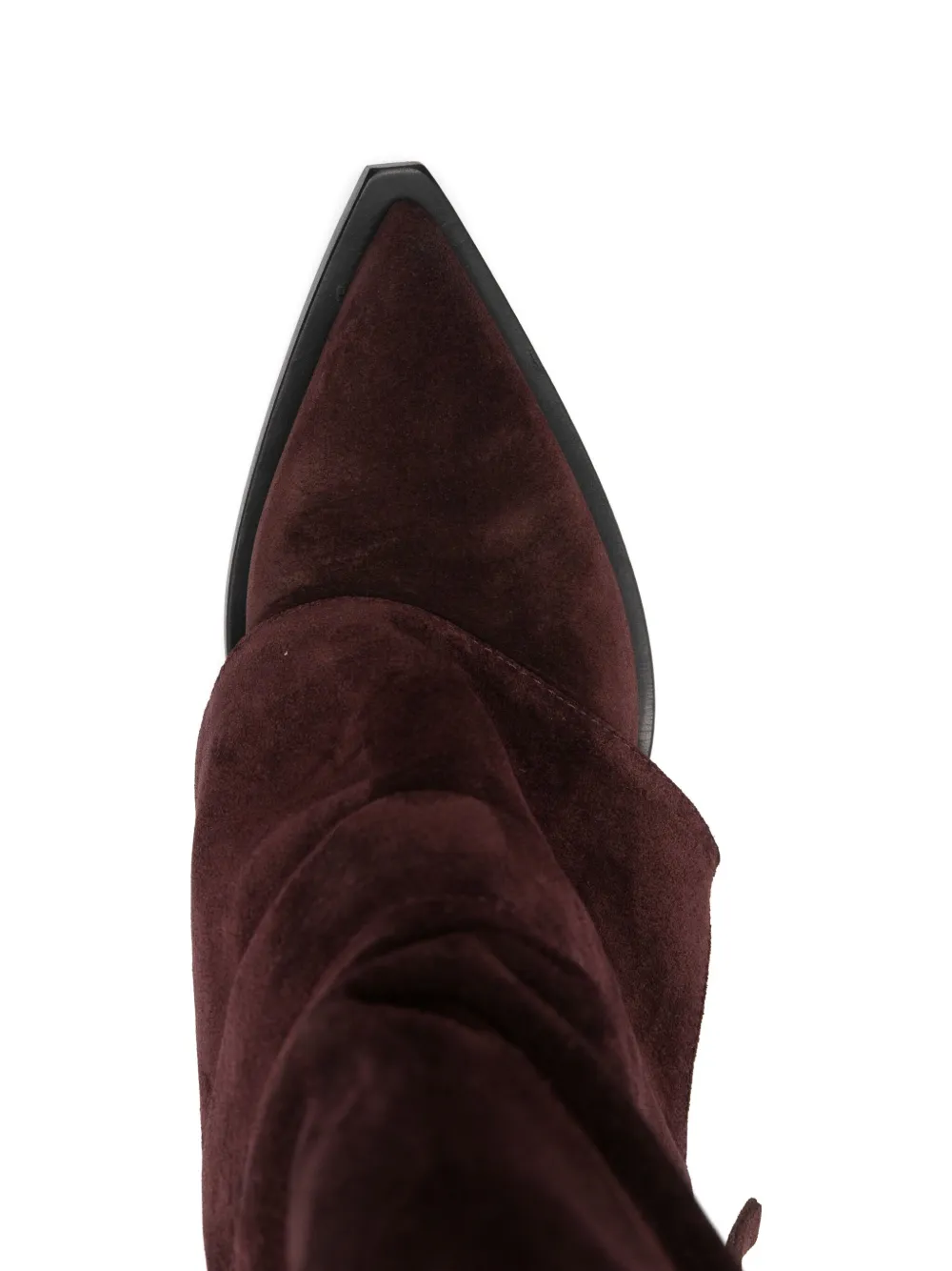 Elena Iachi 90mm suede knee-high boots Rood