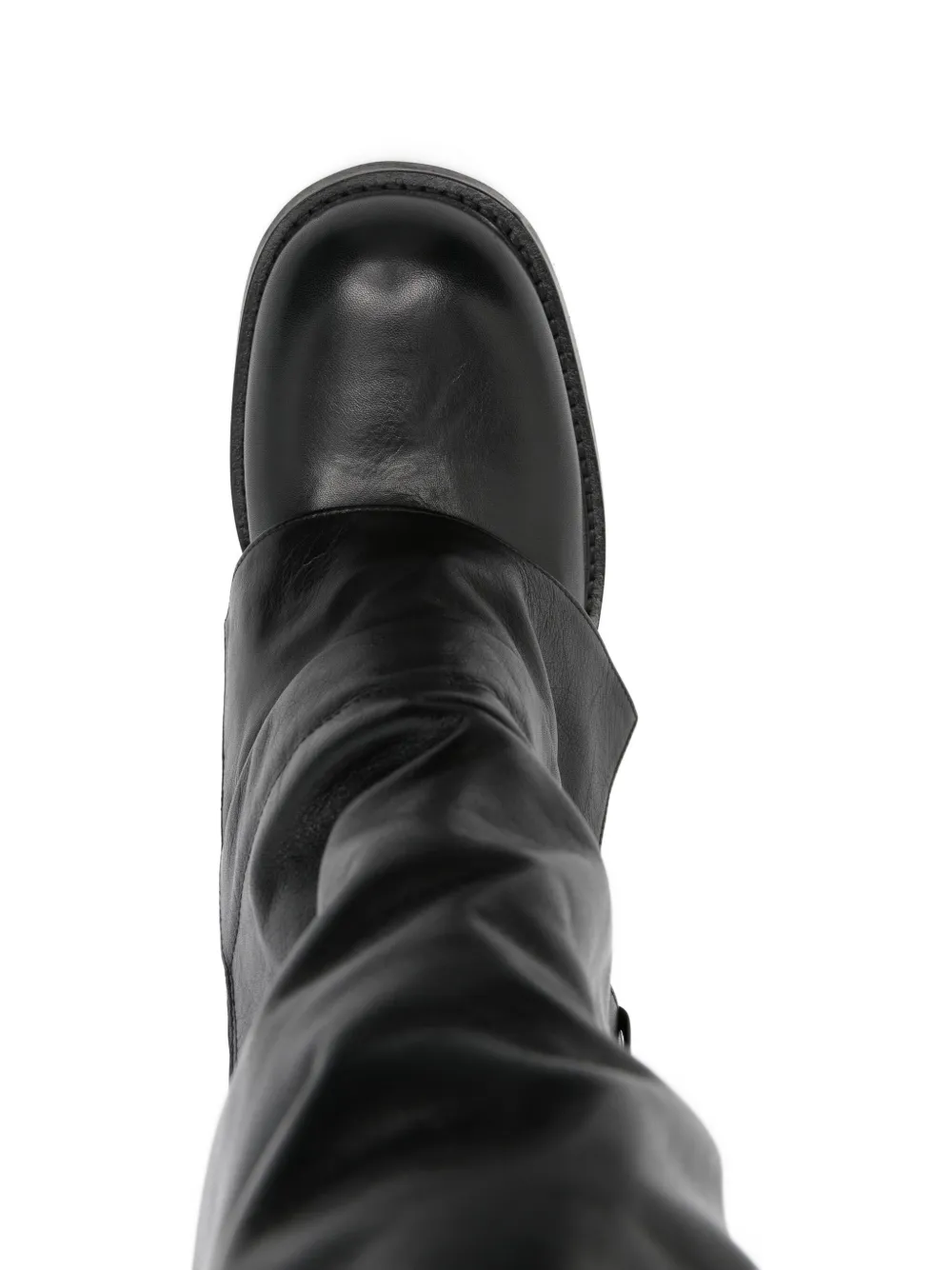 Elena Iachi 70mm leather knee-high boots Black