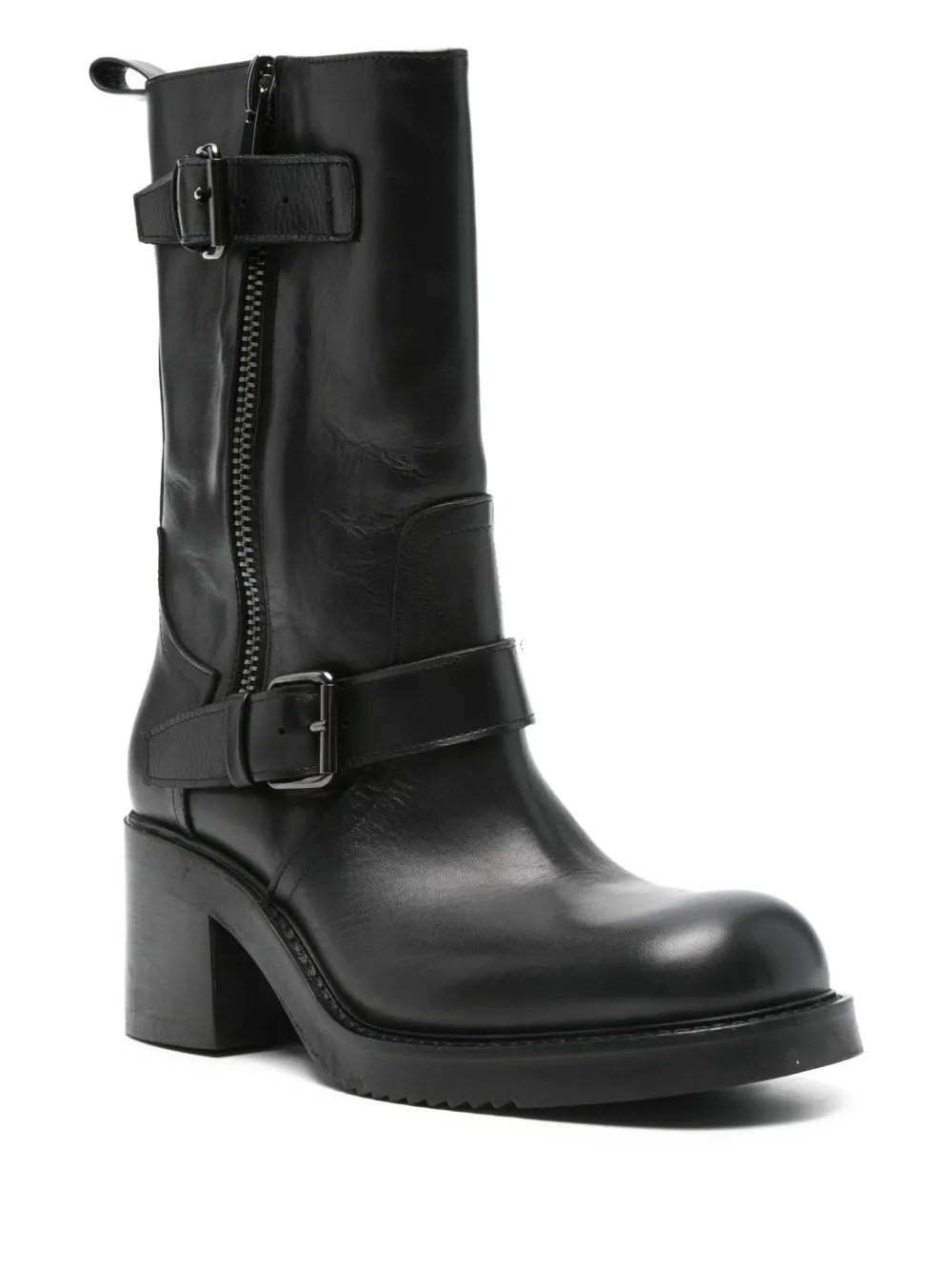 Elena Iachi leather zip boots | Biker Boots | Image 2