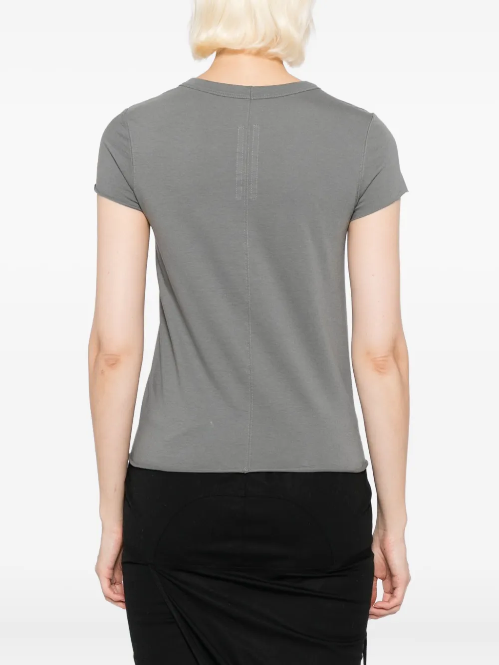Rick Owens Slashed Levels T-shirt In Gray