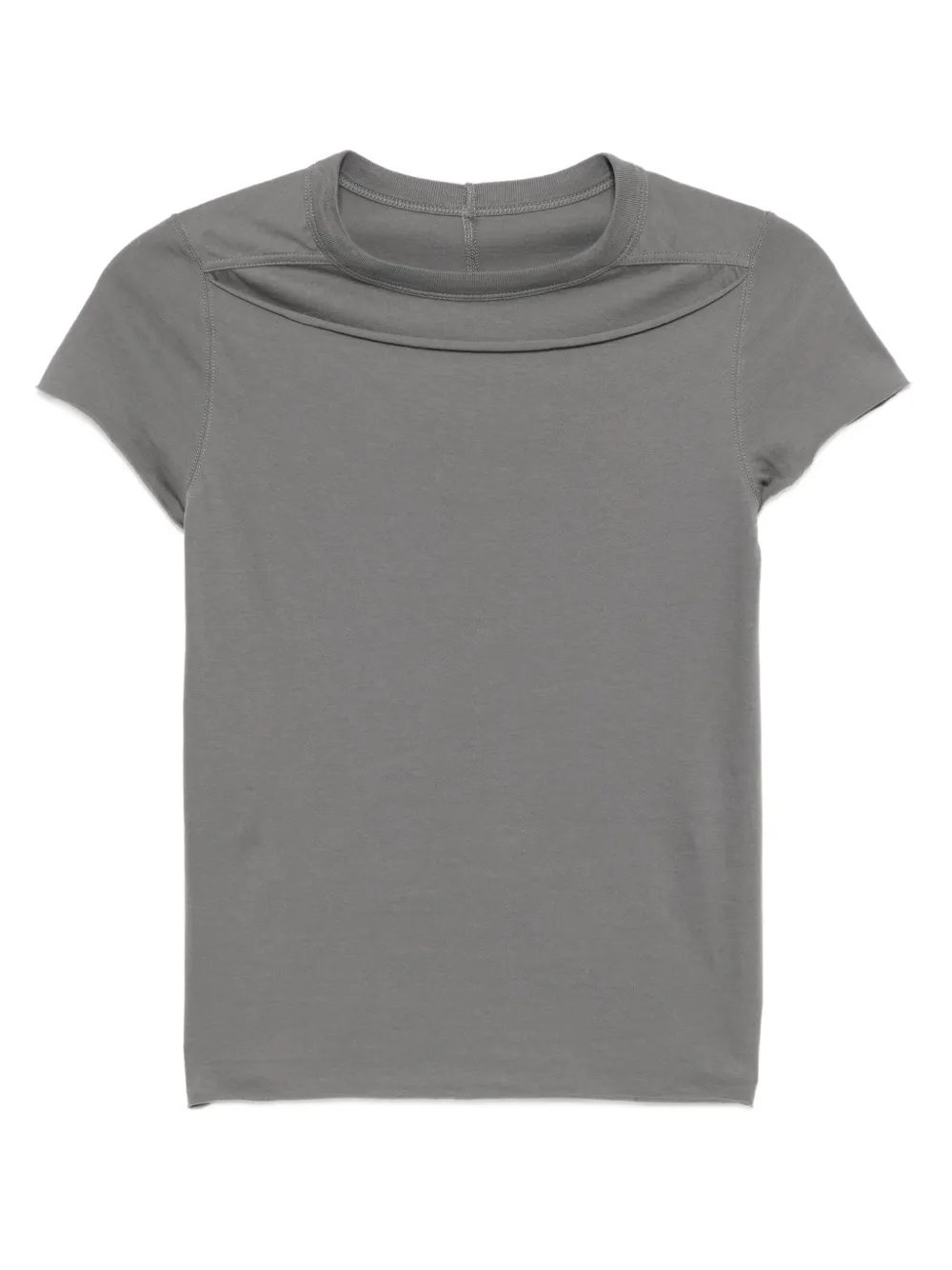 Rick Owens Slashed Levels T-shirt In Gray