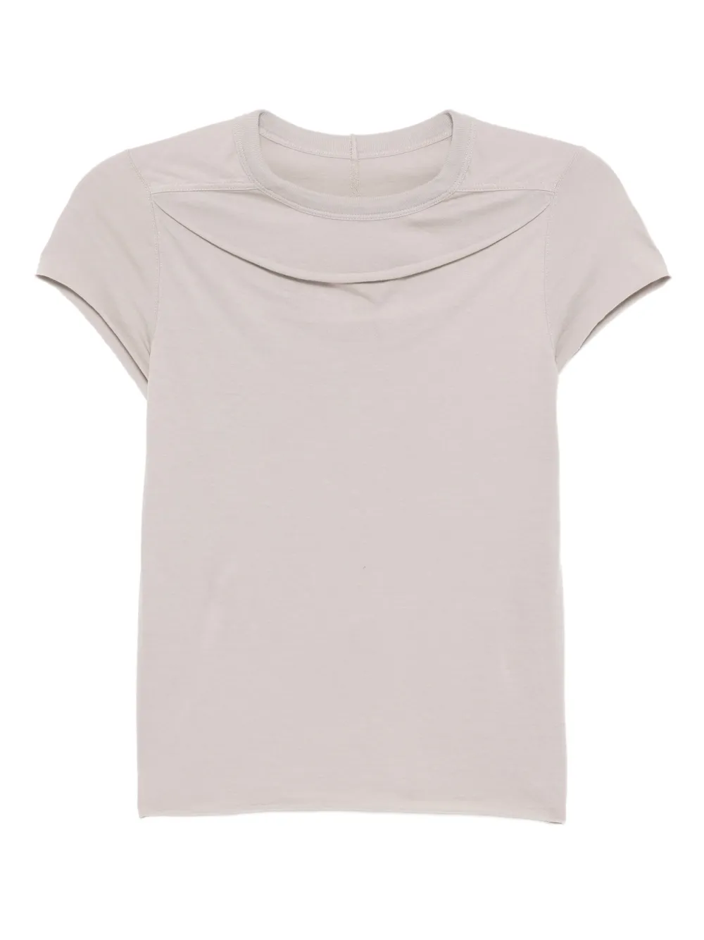 Rick Owens Slashed Levels T-shirt In Neutral