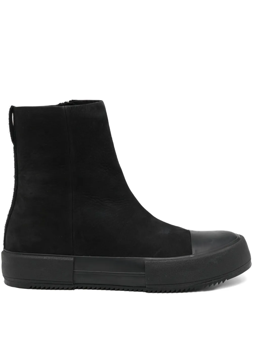 Devoa Cow Nuback Boots In Black