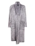 Avant Toi metallic-threaded cardi-coat - Brown