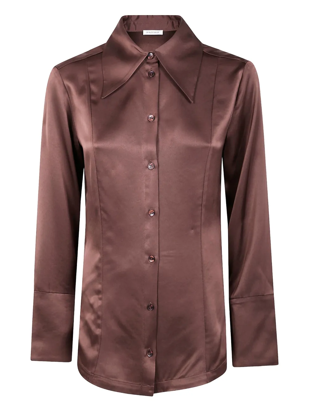 By Malene Birger Rosiannas wide-collar shirt | Brown | Image 1