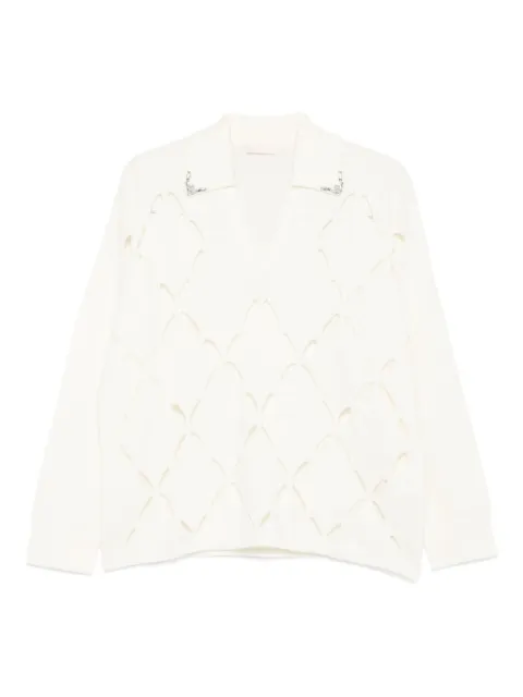 LIU JO cut-out detail knitted sweater