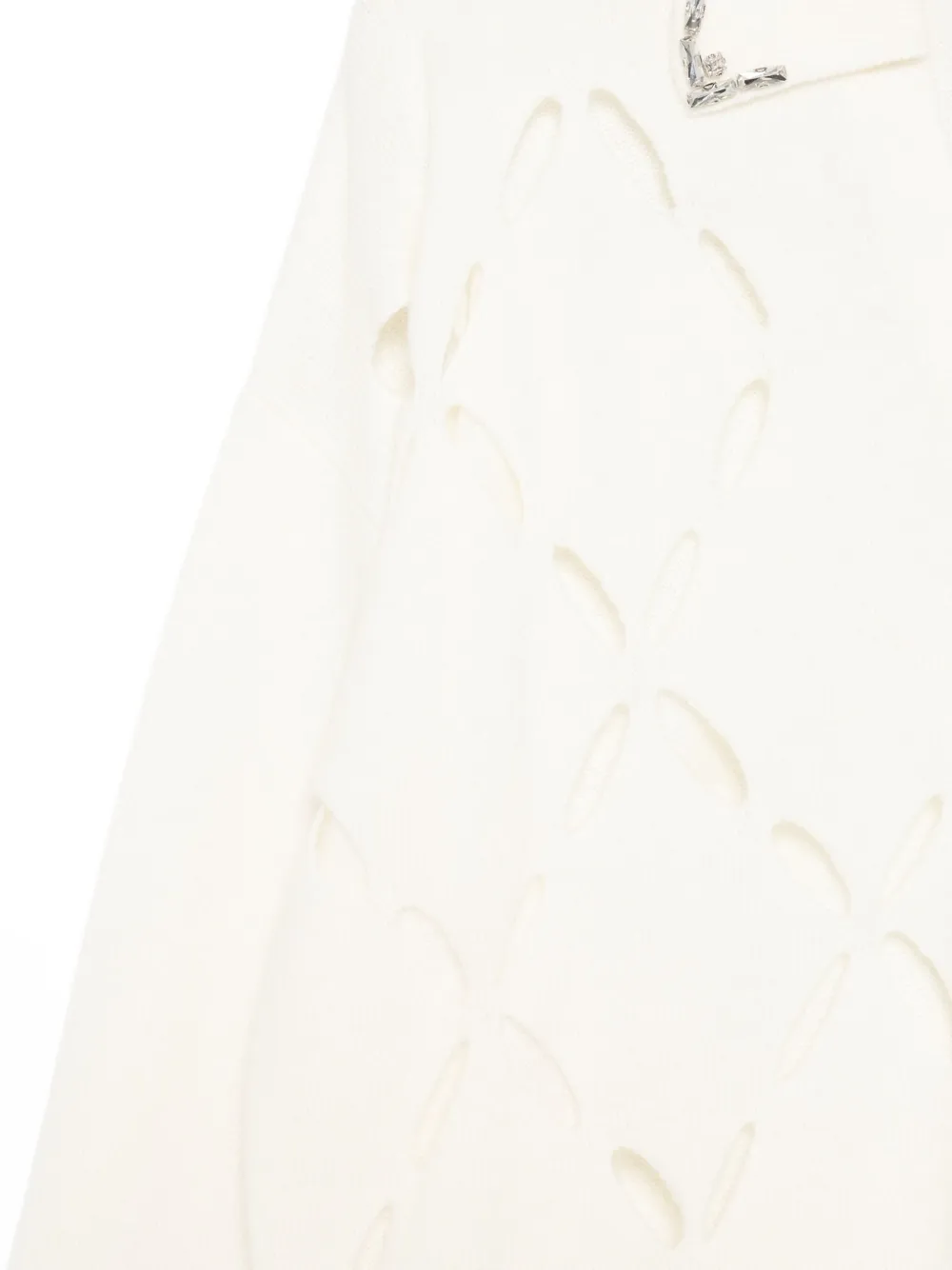 LIU JO Gebreide trui met uitgesneden detail Wit