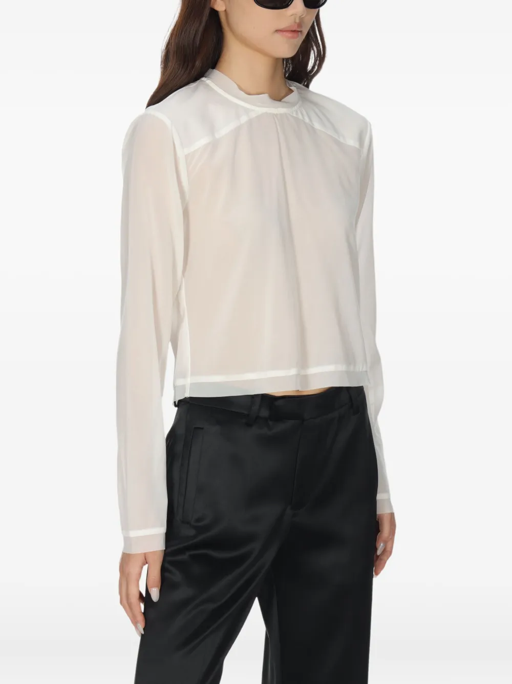 The Garment Sage blouse met lange mouwen Wit