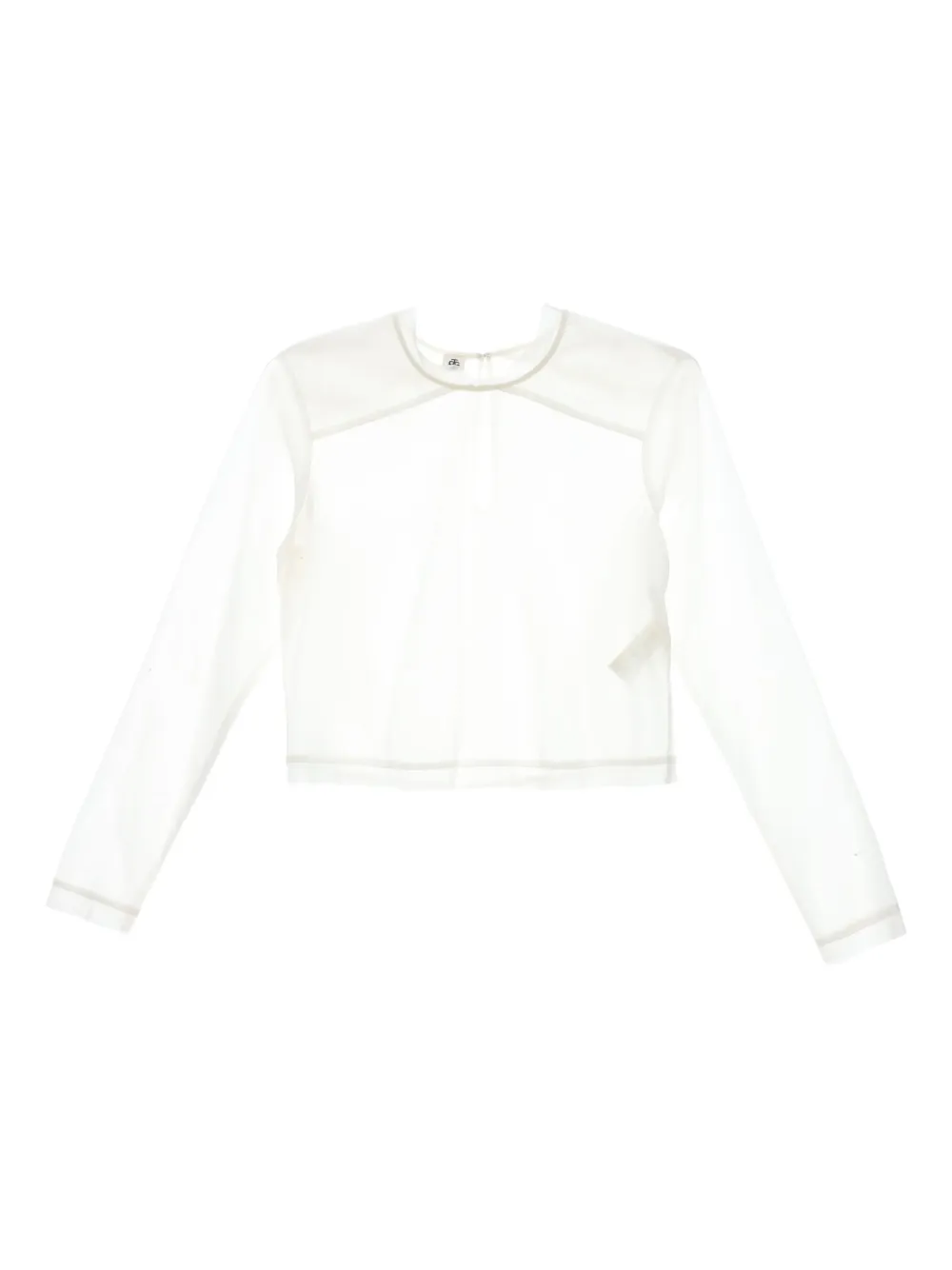 The Garment keyhole-neckline long-sleeve blouse | White | Image 1