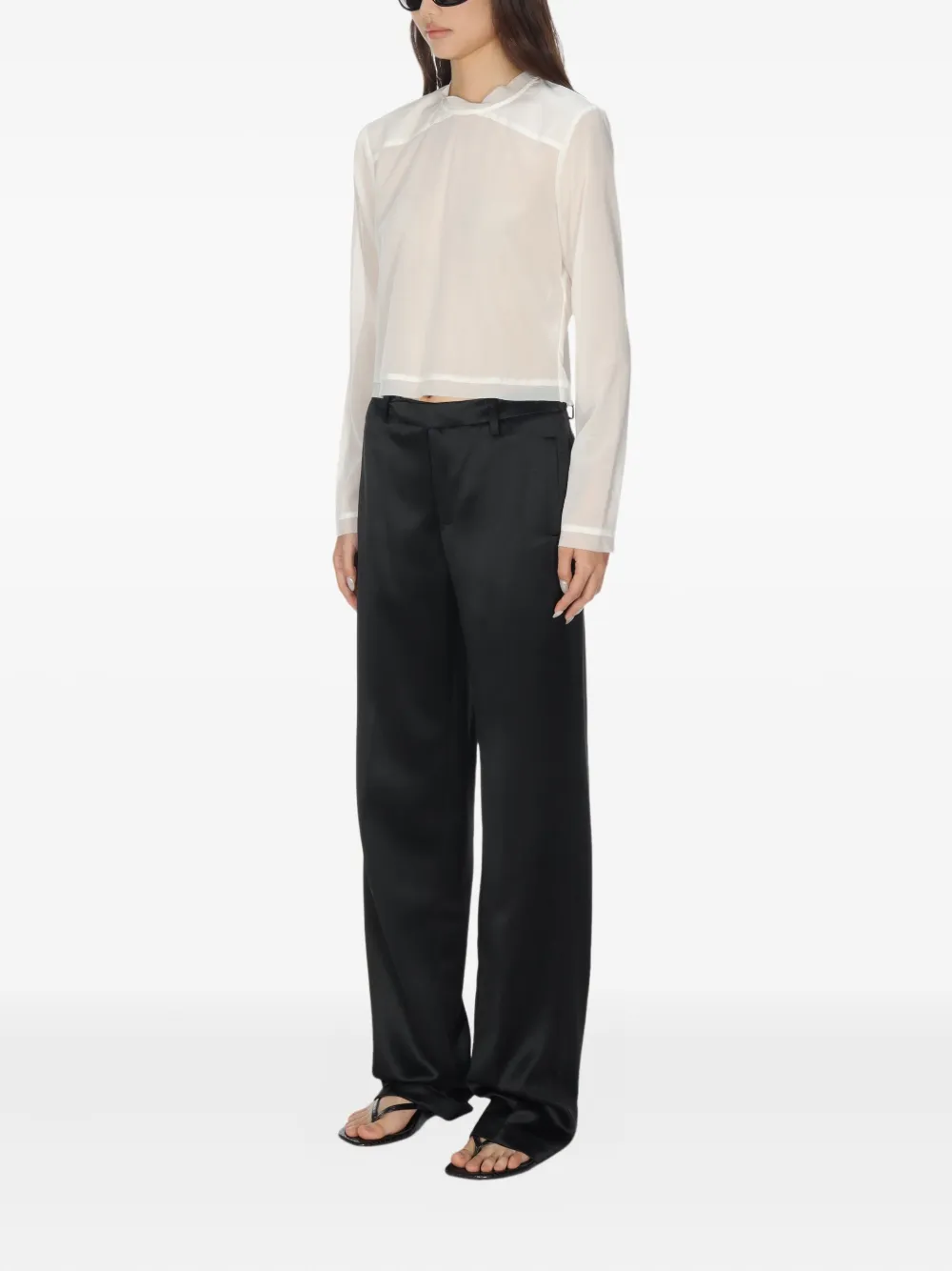 The Garment Sage blouse met lange mouwen Wit