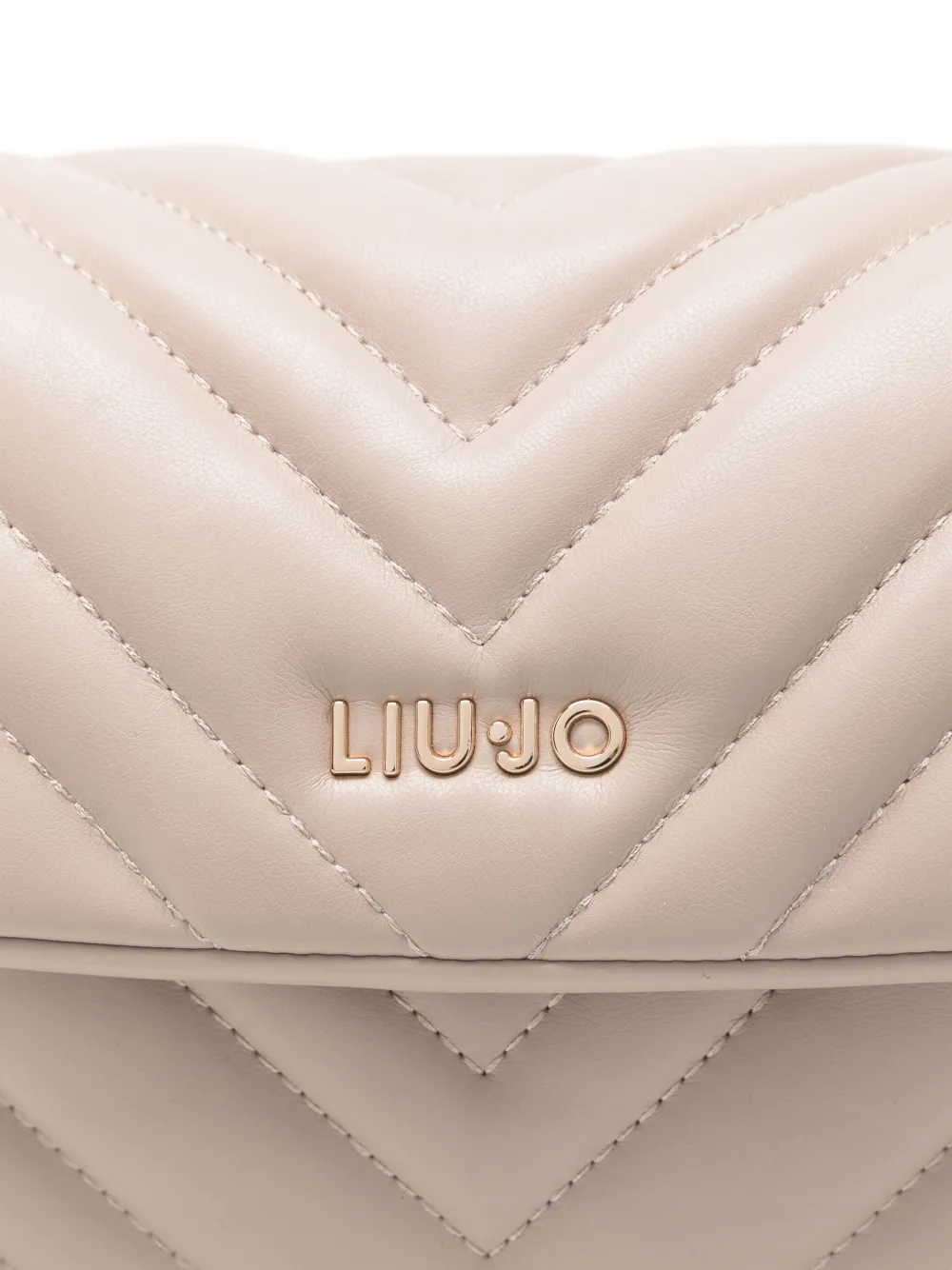 Liu •jo Quilted Shoulder Bag In Neutral