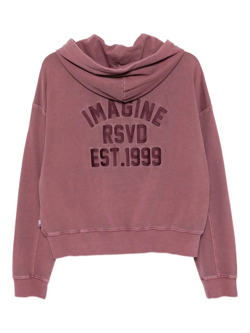 Izzue logo-embroidered hoodie - Paars