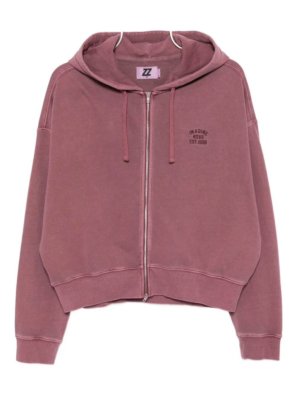 Izzue Logo-embroidered Hoodie In Pink