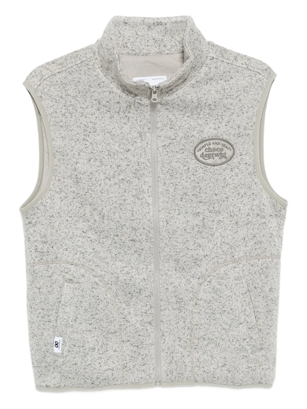 CHOCOOLATE logo-embroidered gilet | Grey | Image 1