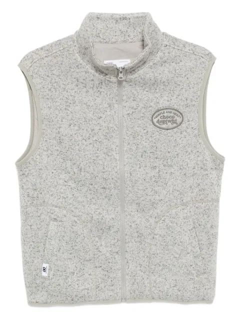 CHOCOOLATE logo-embroidered gilet