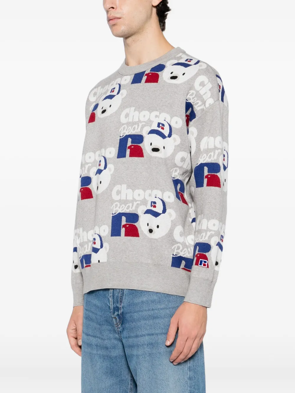 Chocoolate Logo-knitted Jumper In Gray