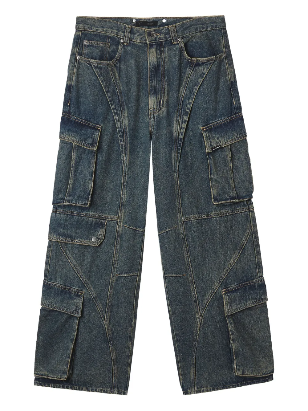 FIVE CM cargo-pocket panelled jeans | Blue | Image 1